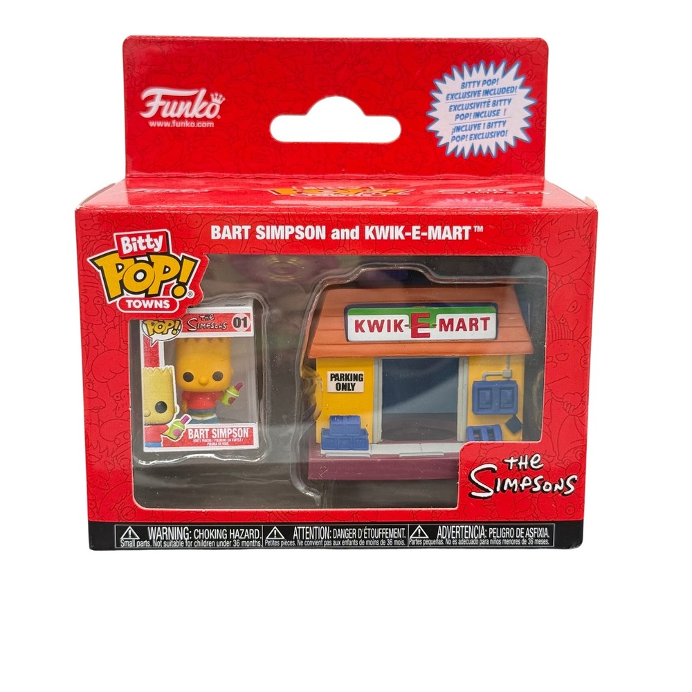 Funko Bitty Pop! Towns Bart Simpson & Kwik-E-Mart Exclusive Bitty Pop Simpsons